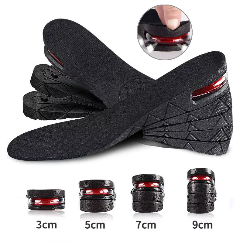 Height Increase Insole Air Cushion Elevator Shoe Insole Lifts Kits Inserts 3-9Cm Variable Height Shoe Insolesair Shock Absorbing